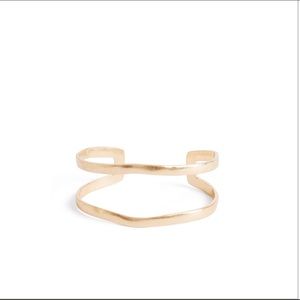 Hammered finish gold bangle from Stitch Fix